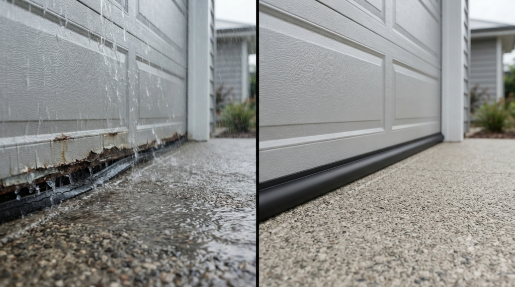 Benefits of a garage door bottom seal