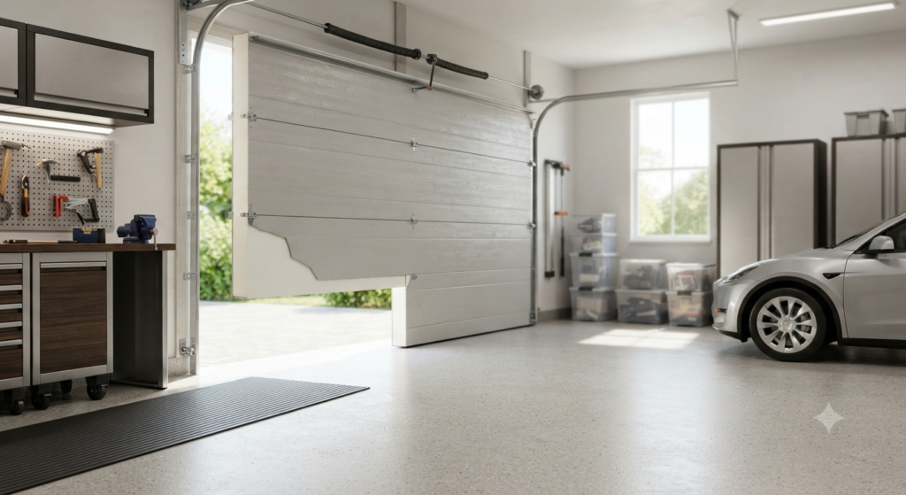 Garage door insulation