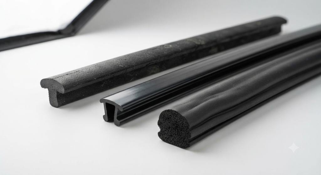 Garage door seal rubber materials