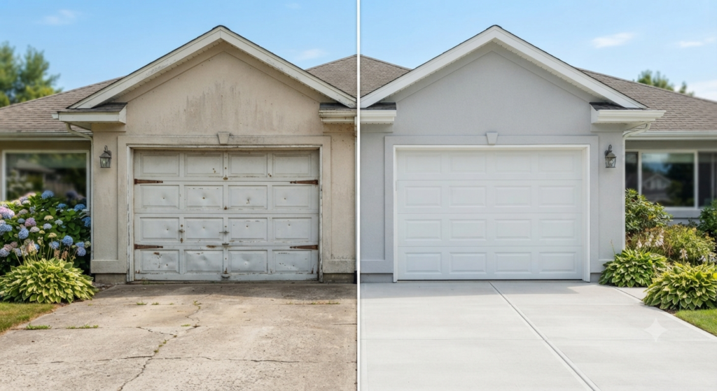 Replace or insulate garage door