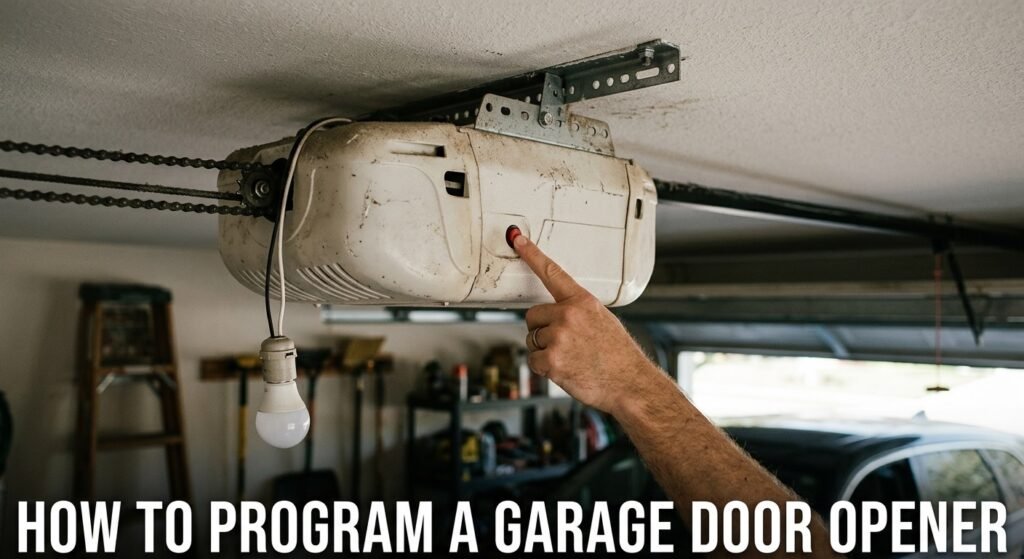 how to program a garage door opener​
